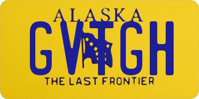 AK license plate GVTGH