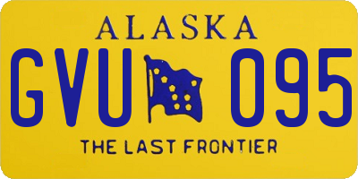 AK license plate GVU095