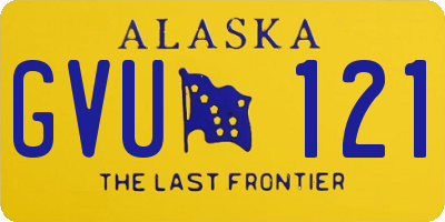 AK license plate GVU121