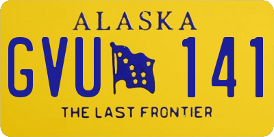 AK license plate GVU141