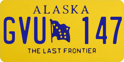 AK license plate GVU147