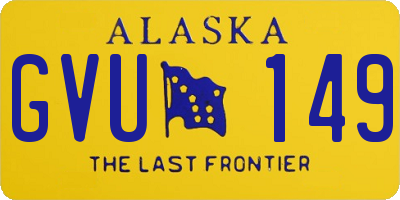 AK license plate GVU149