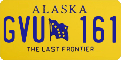 AK license plate GVU161