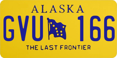 AK license plate GVU166