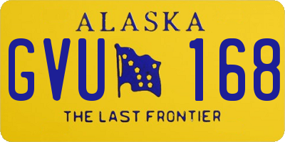 AK license plate GVU168