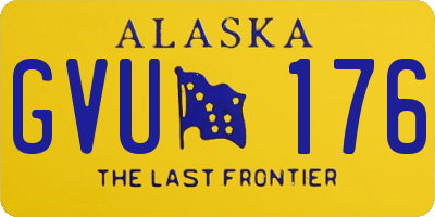 AK license plate GVU176