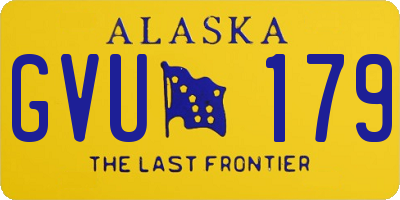 AK license plate GVU179