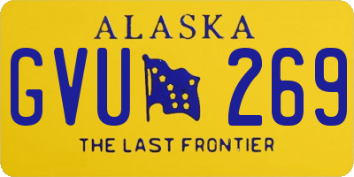 AK license plate GVU269