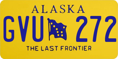 AK license plate GVU272