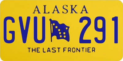 AK license plate GVU291