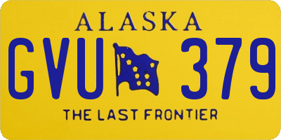 AK license plate GVU379