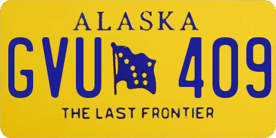 AK license plate GVU409