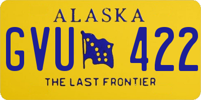 AK license plate GVU422