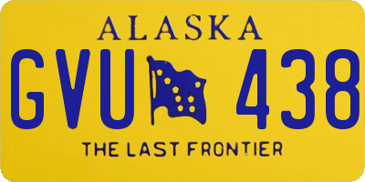 AK license plate GVU438