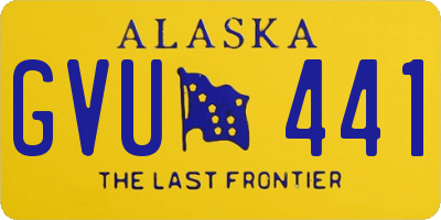 AK license plate GVU441