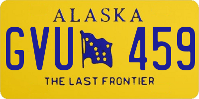 AK license plate GVU459