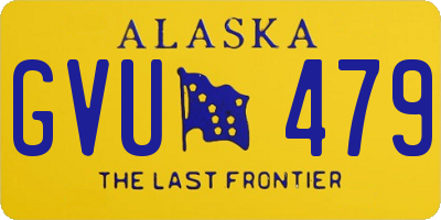 AK license plate GVU479