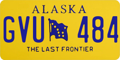 AK license plate GVU484