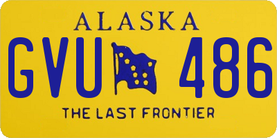 AK license plate GVU486