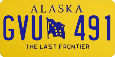 AK license plate GVU491