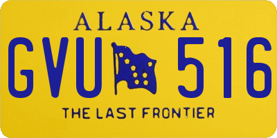 AK license plate GVU516