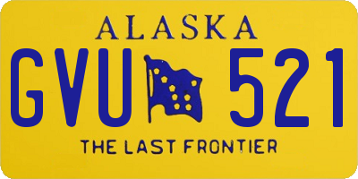 AK license plate GVU521