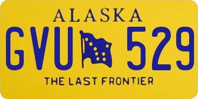 AK license plate GVU529