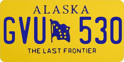 AK license plate GVU530