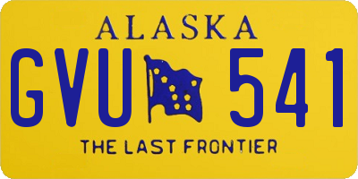 AK license plate GVU541