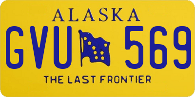 AK license plate GVU569