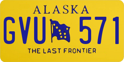 AK license plate GVU571