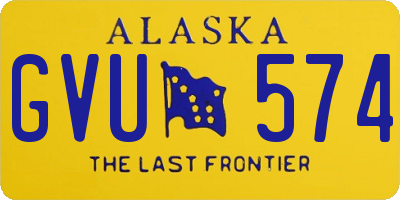 AK license plate GVU574