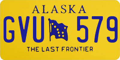 AK license plate GVU579