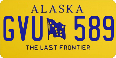 AK license plate GVU589