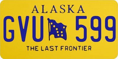 AK license plate GVU599