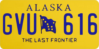 AK license plate GVU616