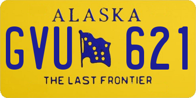 AK license plate GVU621