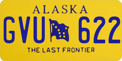 AK license plate GVU622