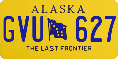 AK license plate GVU627