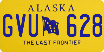 AK license plate GVU628