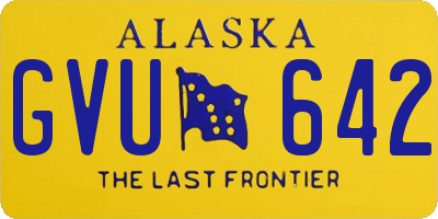 AK license plate GVU642