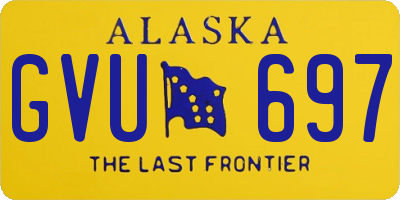 AK license plate GVU697