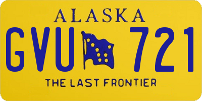 AK license plate GVU721