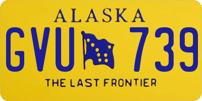 AK license plate GVU739