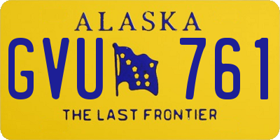 AK license plate GVU761