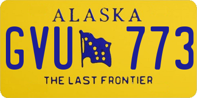 AK license plate GVU773