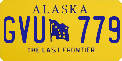 AK license plate GVU779