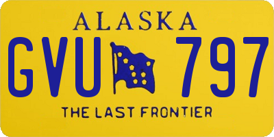 AK license plate GVU797