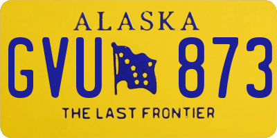 AK license plate GVU873