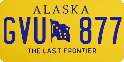 AK license plate GVU877